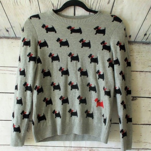 Charter Club Sweaters - Charter Club Petite Scottie Dog Sweater